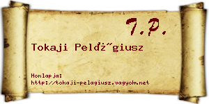 Tokaji Pelágiusz névjegykártya